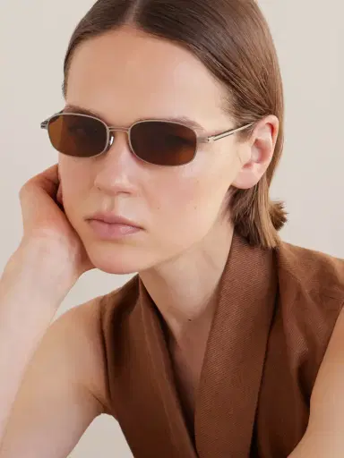 Brunello Cucinelli Square-frame Silver-tone And Acetate Sunglasses | Thumbnail 2