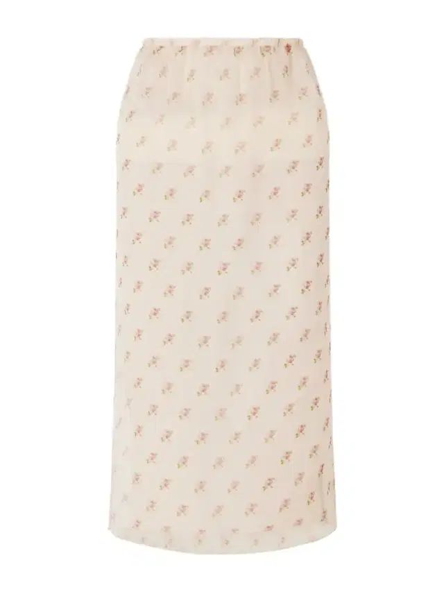 Sydni Floral-print Silk-organza Midi Skirt