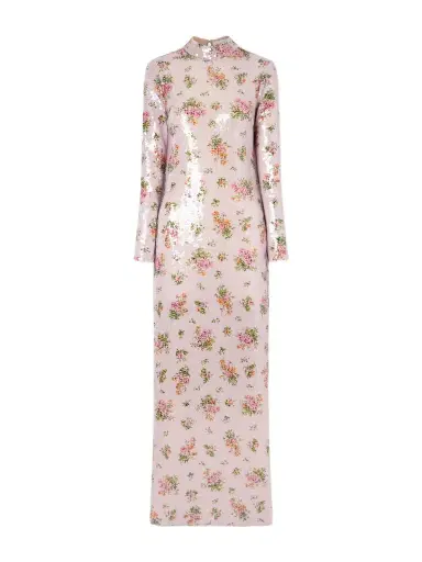 Brandon Maxwell Floral-print Sequined Crepe Gown | Thumbnail 1
