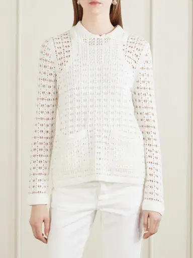 Arch4 Sunny Crocheted Cotton Sweater | Thumbnail 3