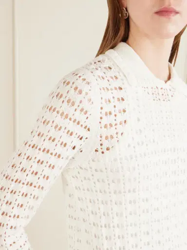 Arch4 Sunny Crocheted Cotton Sweater | Thumbnail 5