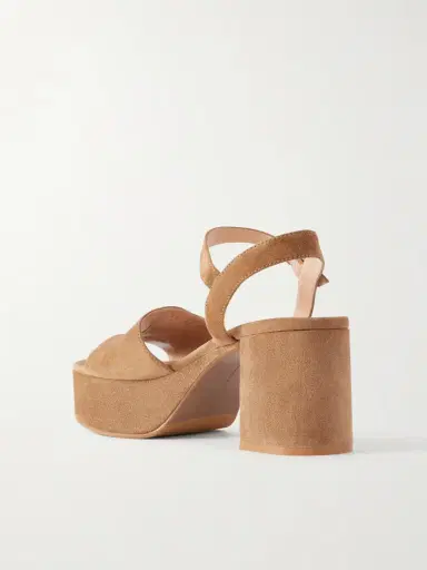 Gianvito Rossi Carol 35 Suede Platform Sandals | Thumbnail 3 Gianvito Rossi Carol 35 Suede Platform Sandals | Thumbnail 3