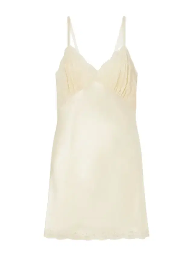 Lace-trimmed Satin-satin Mini Dress