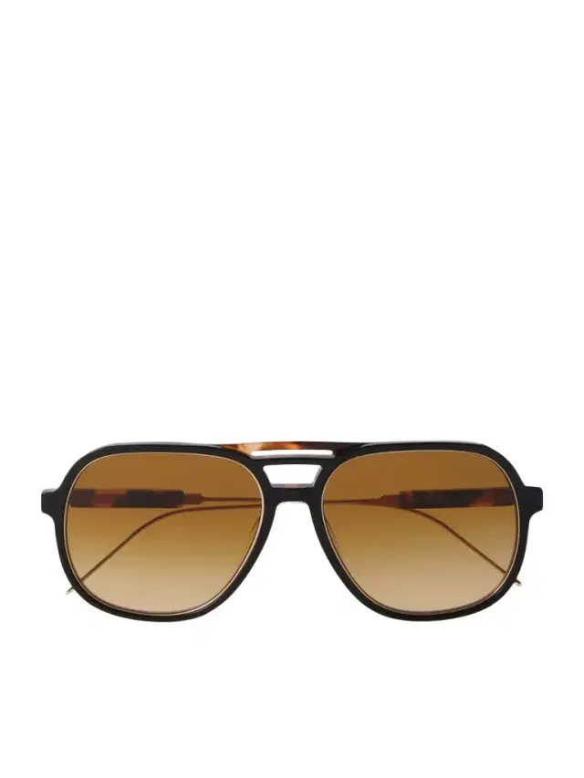 Aviator-style Acetate And Gold-tone Sunglasses