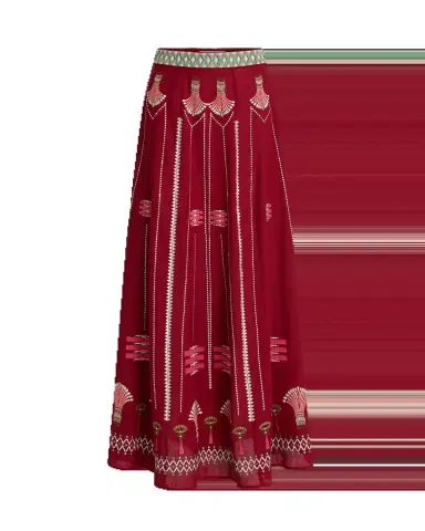 Emporio Sirenuse Camille Skirt with Ballerina Embroidery | Thumbnail 12 Emporio Sirenuse Camille Skirt with Ballerina Embroidery | Thumbnail 12