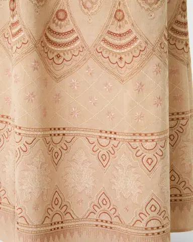 Emporio Sirenuse Camille Skirt with Meridiana Embroidery | Thumbnail 12