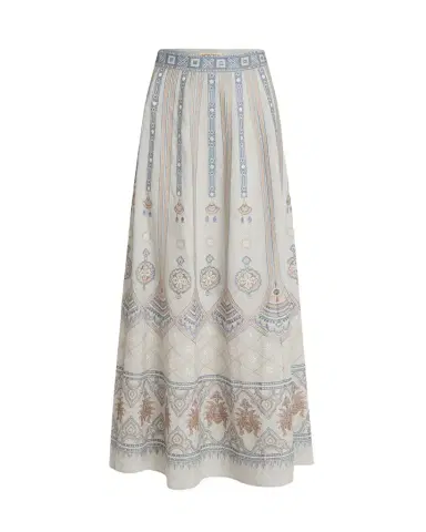 Emporio Sirenuse Camille Skirt with Meridiana Embroidery | Thumbnail 1