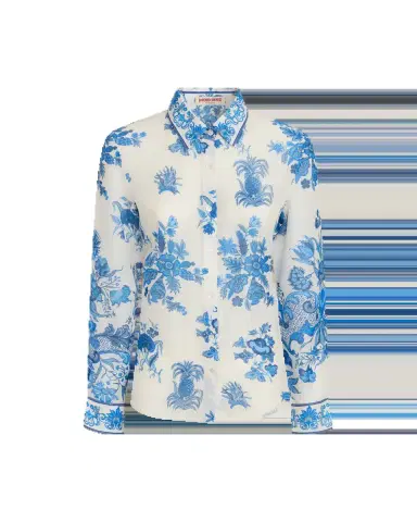 Emporio Sirenuse Patricia Shirt in Chintz Print | Thumbnail 6