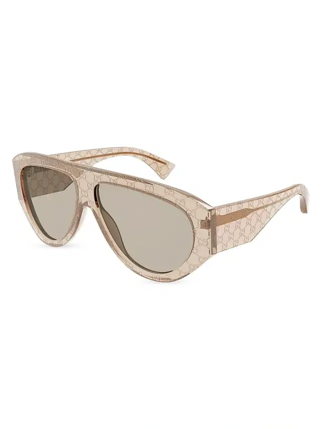 Men's  Miami 58MM Pilot Sunglasses - Brown