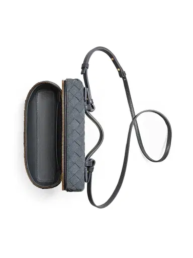 Bottega Veneta Women's Bang Bang Intrecciato Suede Vanity Case | Thumbnail 3