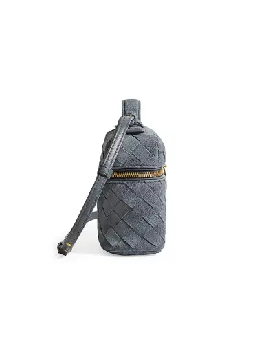 Bottega Veneta Women's Bang Bang Intrecciato Suede Vanity Case | Thumbnail 4