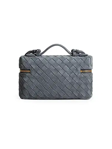 Bottega Veneta Women's Bang Bang Intrecciato Suede Vanity Case | Thumbnail 5