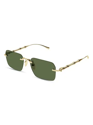 Gucci Men's Bamboo Metal 56MM Square Sunglasses | Thumbnail 1 Gucci Men's Bamboo Metal 56MM Square Sunglasses | Thumbnail 1