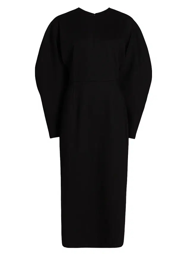 Carolina Herrera Women's Arc Crewneck Midi-Dress - Black