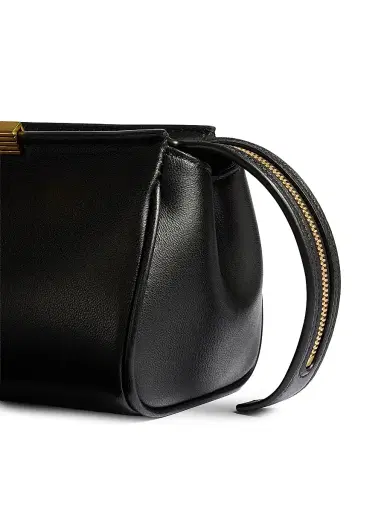 Khaite Women's Donna Leather Evening Clutch - Black | Thumbnail 5