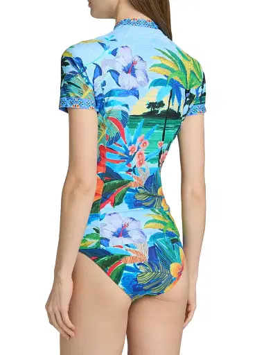 Johnny Was Women's Paradis Printed Surf Shirt - Paradis - Size Large | Thumbnail 4 Johnny Was Women's Paradis Printed Surf Shirt - Paradis - Size Large | Thumbnail 4