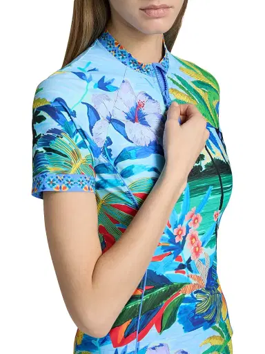 Johnny Was Women's Paradis Printed Surf Shirt - Paradis - Size Large | Thumbnail 5 Johnny Was Women's Paradis Printed Surf Shirt - Paradis - Size Large | Thumbnail 5