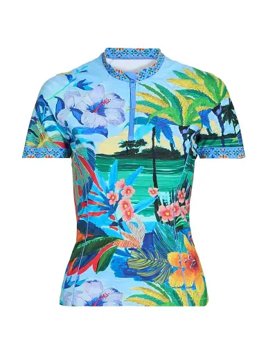Johnny Was Women's Paradis Printed Surf Shirt - Paradis - Size Large | Thumbnail 1 Johnny Was Women's Paradis Printed Surf Shirt - Paradis - Size Large | Thumbnail 1