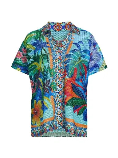Johnny Was Women's Paradis Printed Shirt | Thumbnail 1 Johnny Was Women's Paradis Printed Shirt | Thumbnail 1