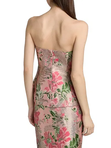 Cara Cara Women's Wes Floral Jacquard Strapless Vest - Jacquard | Thumbnail 5