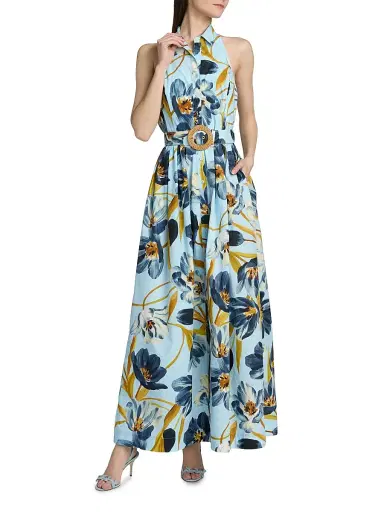 Cara Cara Women's Quentin Floral Cotton Maxi Dress | Thumbnail 2 Cara Cara Women's Quentin Floral Cotton Maxi Dress | Thumbnail 2