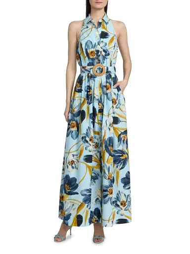 Cara Cara Women's Quentin Floral Cotton Maxi Dress | Thumbnail 3 Cara Cara Women's Quentin Floral Cotton Maxi Dress | Thumbnail 3