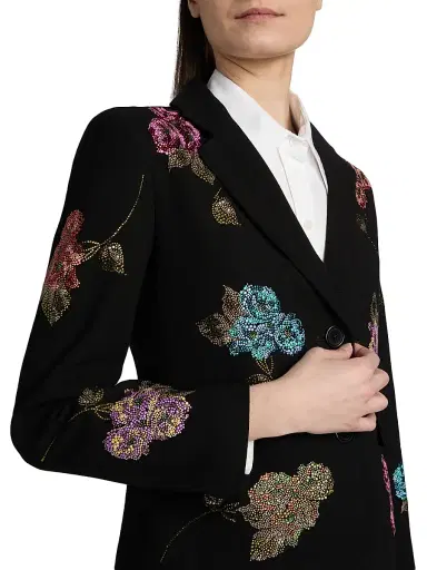 Libertine Women's Primrose Wool Short Jacket - Black - Size Large | Thumbnail 6