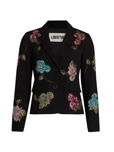 Libertine Women's Primrose Wool Short Jacket - Black - Size Large | Thumbnail 1