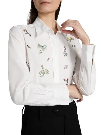 Libertine Women's Joy And Mirth New Classic Embellished Shirt - White | Thumbnail 6 Libertine Women's Joy And Mirth New Classic Embellished Shirt - White | Thumbnail 6
