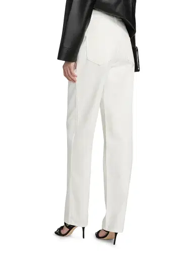 AREA Women's Crystal Fray Slit Jeans - White - Size 31 | Thumbnail 5