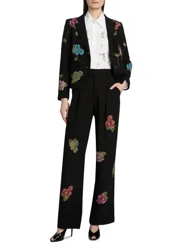 Libertine Women's Primrose Wool Baggy Trousers - Black - Size XL | Thumbnail 2 Libertine Women's Primrose Wool Baggy Trousers - Black - Size XL | Thumbnail 2