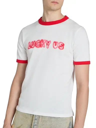 KENZO Men's Lucky Us Slim-Fit T-Shirt - Off White - Size XXL | Thumbnail 6 KENZO Men's Lucky Us Slim-Fit T-Shirt - Off White - Size XXL | Thumbnail 6