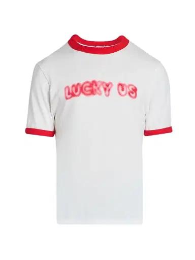KENZO Men's Lucky Us Slim-Fit T-Shirt - Off White - Size XXL | Thumbnail 1 KENZO Men's Lucky Us Slim-Fit T-Shirt - Off White - Size XXL | Thumbnail 1