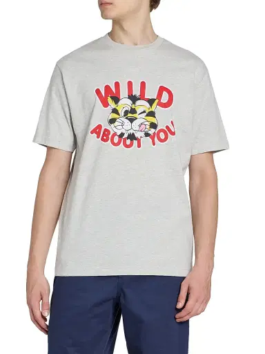 KENZO Men's Wild Tiger Graphic T-Shirt - Pale Grey - Size XXL | Thumbnail 3