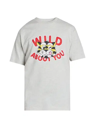 KENZO Men's Wild Tiger Graphic T-Shirt - Pale Grey - Size XXL | Thumbnail 1