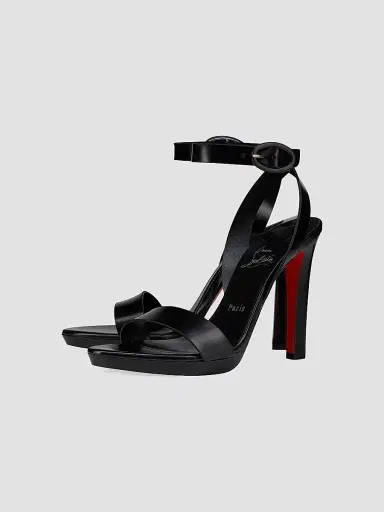 Christian Louboutin Women's Fanny 120MM Leather Sandals - Black - Size 11 | Thumbnail 2 Christian Louboutin Women's Fanny 120MM Leather Sandals - Black - Size 11 | Thumbnail 2