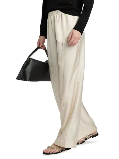 Loulou de Saison Women's Lars Silk Relaxed-Fit Pants - | Thumbnail 4