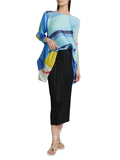 Pleats Please Issey Miyake Women's Thicker Bottoms Midi-Skirt - Black - Size Large | Thumbnail 2