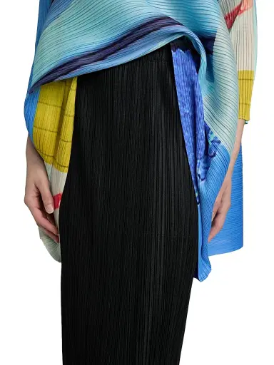Pleats Please Issey Miyake Women's Thicker Bottoms Midi-Skirt - Black - Size Large | Thumbnail 6