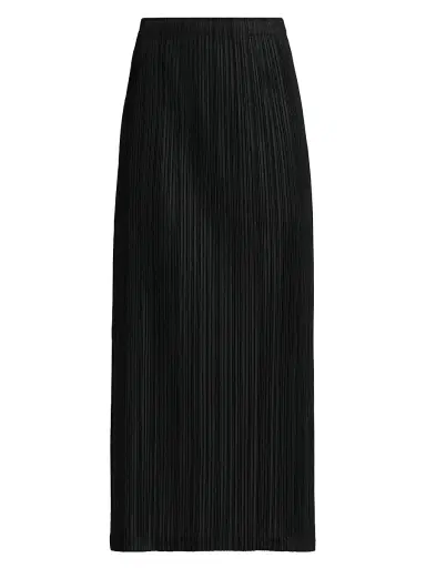 Pleats Please Issey Miyake Women's Thicker Bottoms Midi-Skirt - Black - Size Large | Thumbnail 1