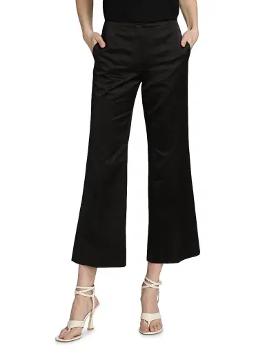 TOTEME Women's Kick Flare Raw-Edge Trousers | Thumbnail 3