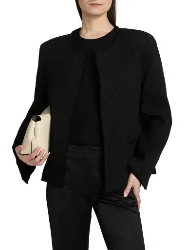 TOTEME Women's Open-Front Bouclé Blazer | Thumbnail 3 TOTEME Women's Open-Front Bouclé Blazer | Thumbnail 3