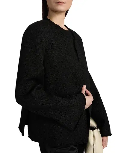 TOTEME Women's Open-Front Bouclé Blazer | Thumbnail 6 TOTEME Women's Open-Front Bouclé Blazer | Thumbnail 6