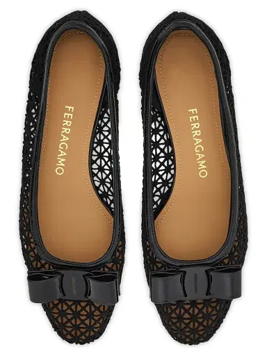 Ferragamo Women's Vara 2.0 Lace Pumps - Nero Biscotto - Size 11.5 | Thumbnail 3 Ferragamo Women's Vara 2.0 Lace Pumps - Nero Biscotto - Size 11.5 | Thumbnail 3