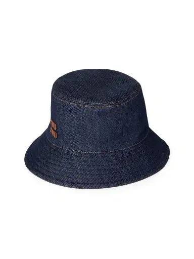 Miu Miu Women's Denim Bucket Hat | Thumbnail 1
