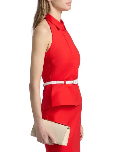 Chiara Boni La Petite Robe Women's Marty Belted Halterneck Top | Thumbnail 4