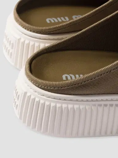 Miu Miu Women's Denim Sneaker Mules - Green - Size 7 | Thumbnail 3 Miu Miu Women's Denim Sneaker Mules - Green - Size 7 | Thumbnail 3