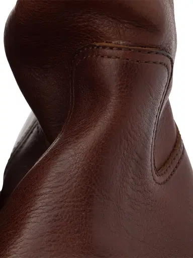 Prada Women's Vintage-Effect Leather Boots - Brown - Size 5 | Thumbnail 5 Prada Women's Vintage-Effect Leather Boots - Brown - Size 5 | Thumbnail 5