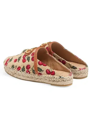Valentino Garavani Women's Vlogo Signature 25MM Mules with Cherryfic Motif - Natural Red | Thumbnail 3 Valentino Garavani Women's Vlogo Signature 25MM Mules with Cherryfic Motif - Natural Red | Thumbnail 3
