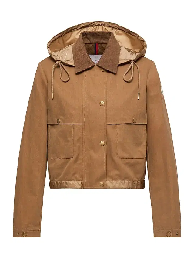 Women's Aconitum Shacket in Cotton and Linen Blend - Light Brown